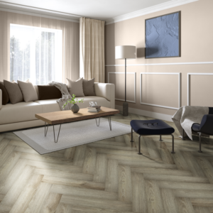 Misty Elm Herringbone Flooring
