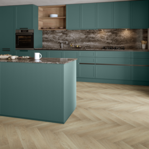 White Oak Herringbone Flooring
