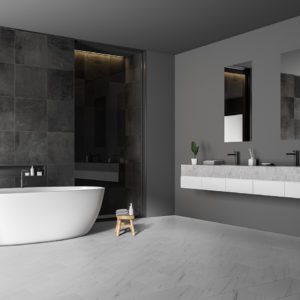 Carrara White Tile Luvanto Bathroom Reduced Size