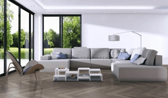 parquet flooring in living room
