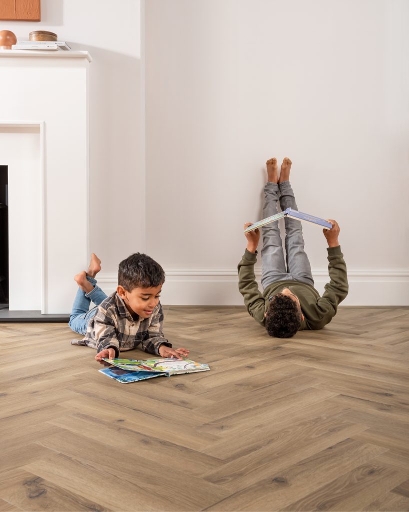 Stylish interior with Luvanto luxury vinyl flooring, modern living space
